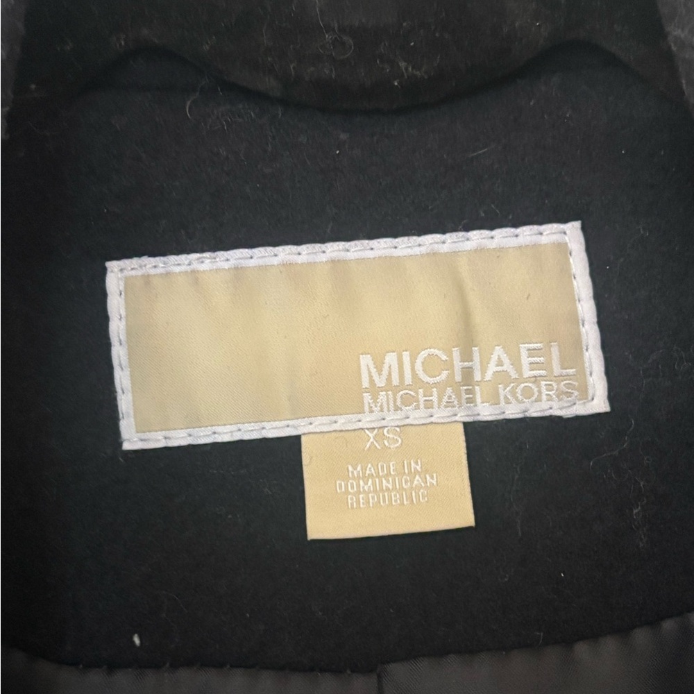 Michael Kors Black Double-Breasted Coat - Picture 2 of 5